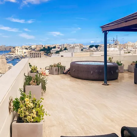 Valletta&grand Harbour Lookout-private Hot Tub Bbq * Kalkara